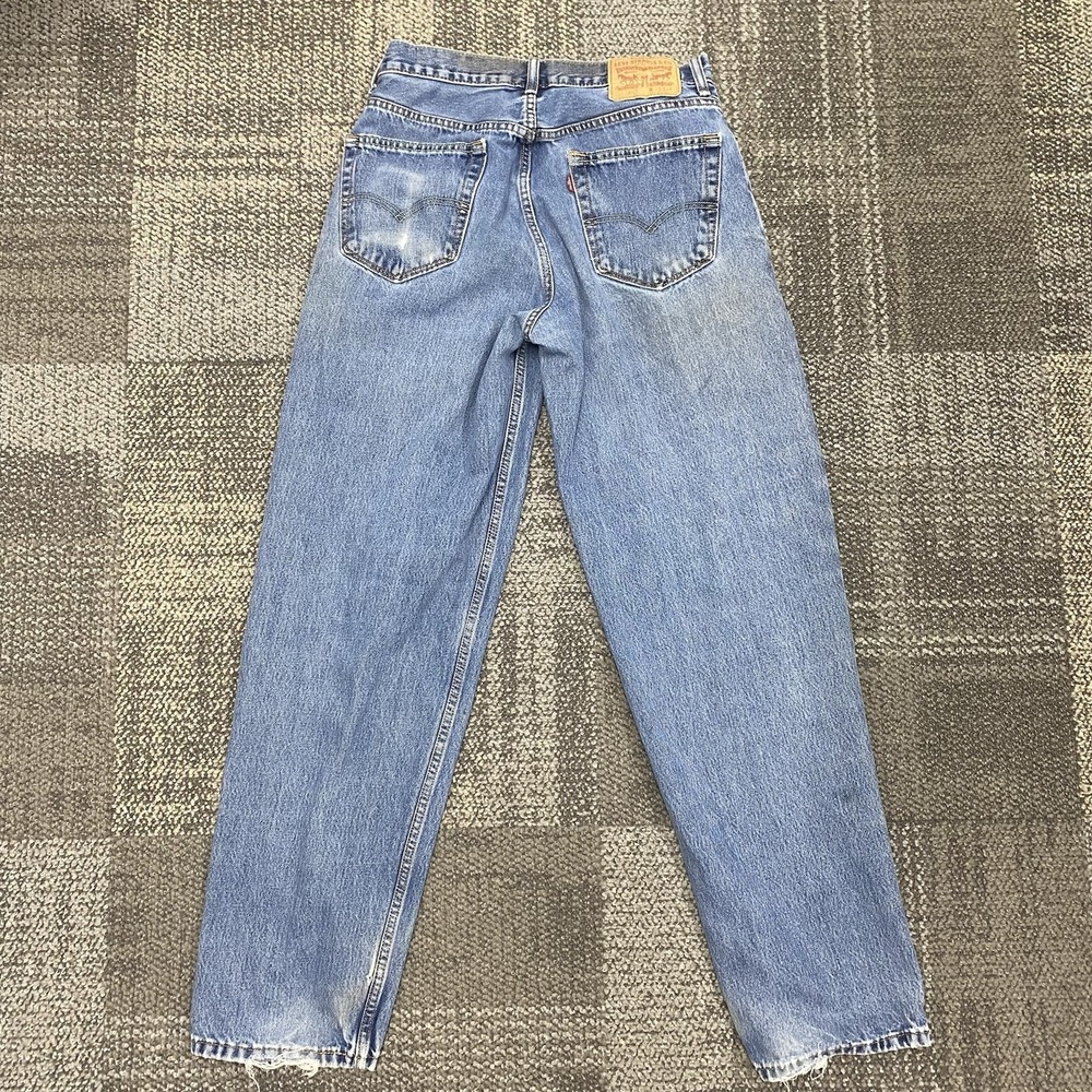 VTG Levis 560 Jeans‎ Mens 32x34 Blue Comfort Fit Tapered Leg distressed - Picture 11 of 16